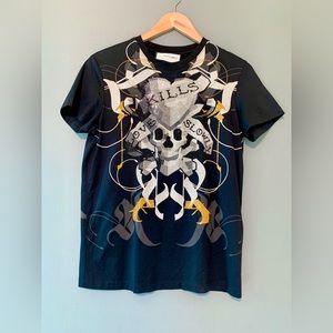 Ed Hardy Rhinstone Love Kills Slowly Tee, Women Med